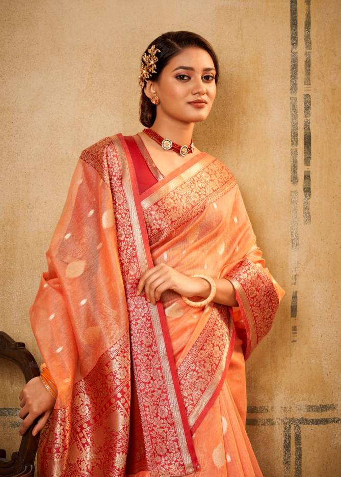 Petals Banarasi Tissue By Rajpath 84001 To 84006 Wedding Sarees Wholesale Clothing Distributors In India